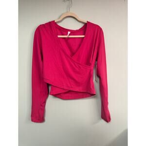 NWT! Athleta Transcend Wrap Top - Large - Pink